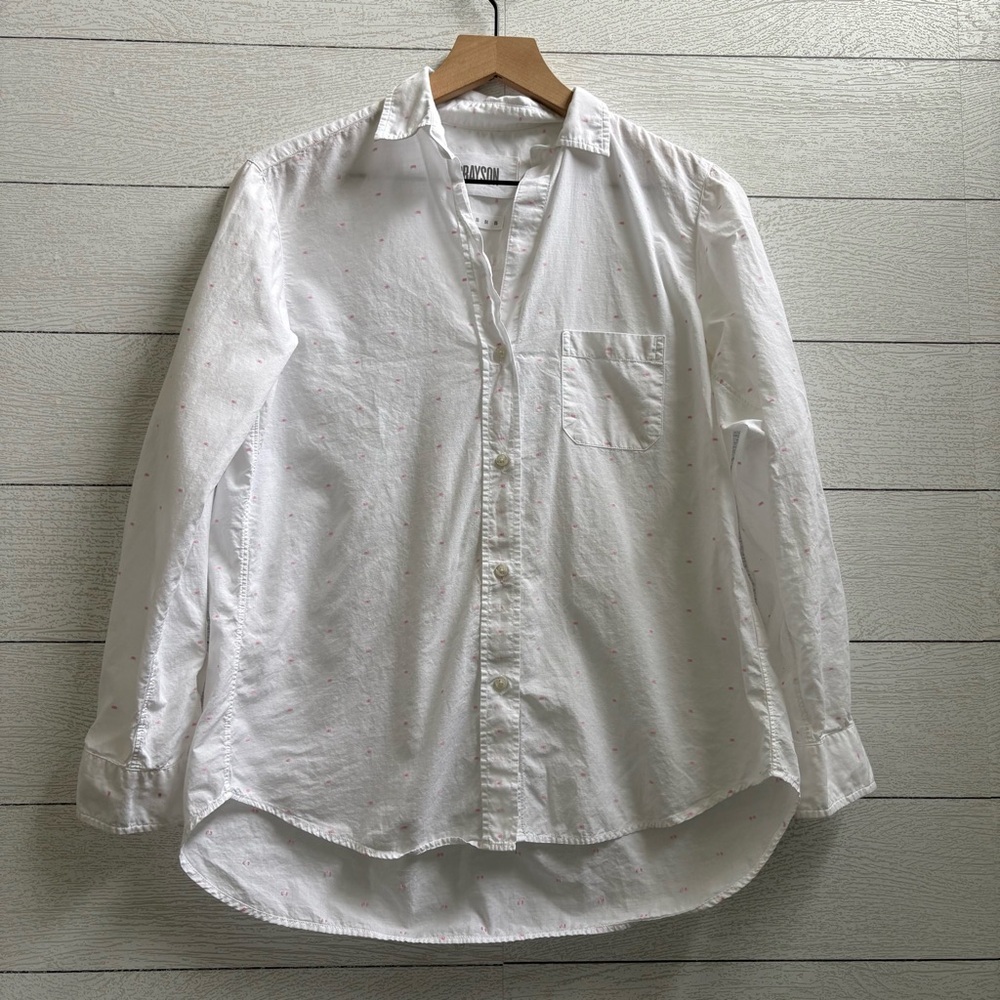 Grayson The Hero White Button Down Shirt XS (01) Classic Fit Cotton Long Sleeve - Picture 4 of 13